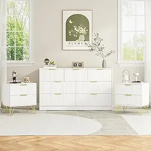 RBXC 7 Drawer Dresser And Nightstands Set Three Piece