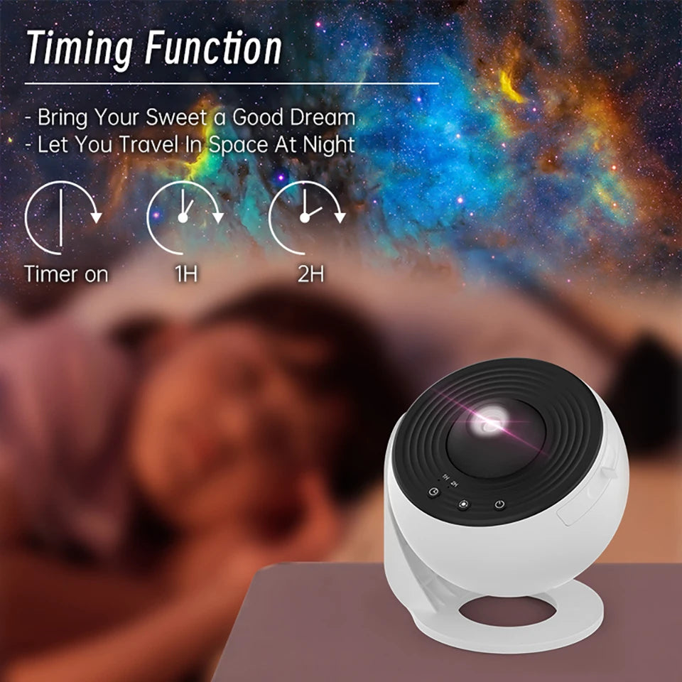 AUSYLE Night Light Galaxy Projector Starry Sky Lamp For Kids