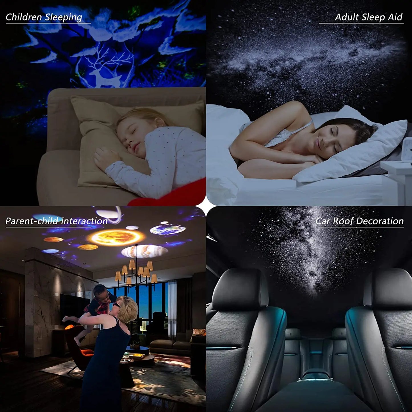 AUSYLE Night Light Galaxy Projector Starry Sky Lamp For Kids