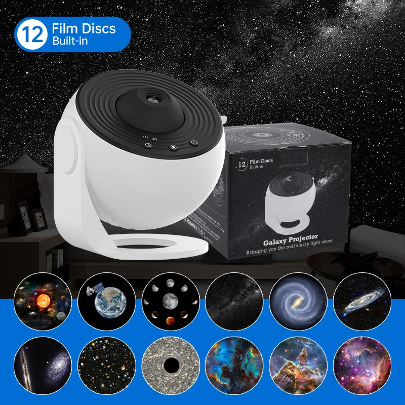 AUSYLE Night Light Galaxy Projector Starry Sky Lamp For Kids