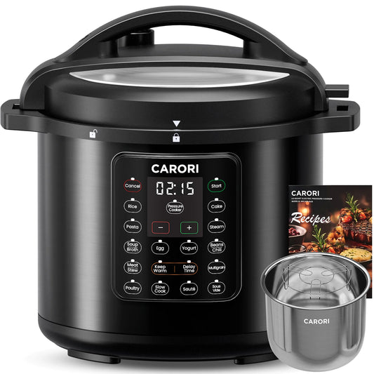 Carori 1200W 12-in-1 Electric Pressure Cooker Yogurt Rice Steamer