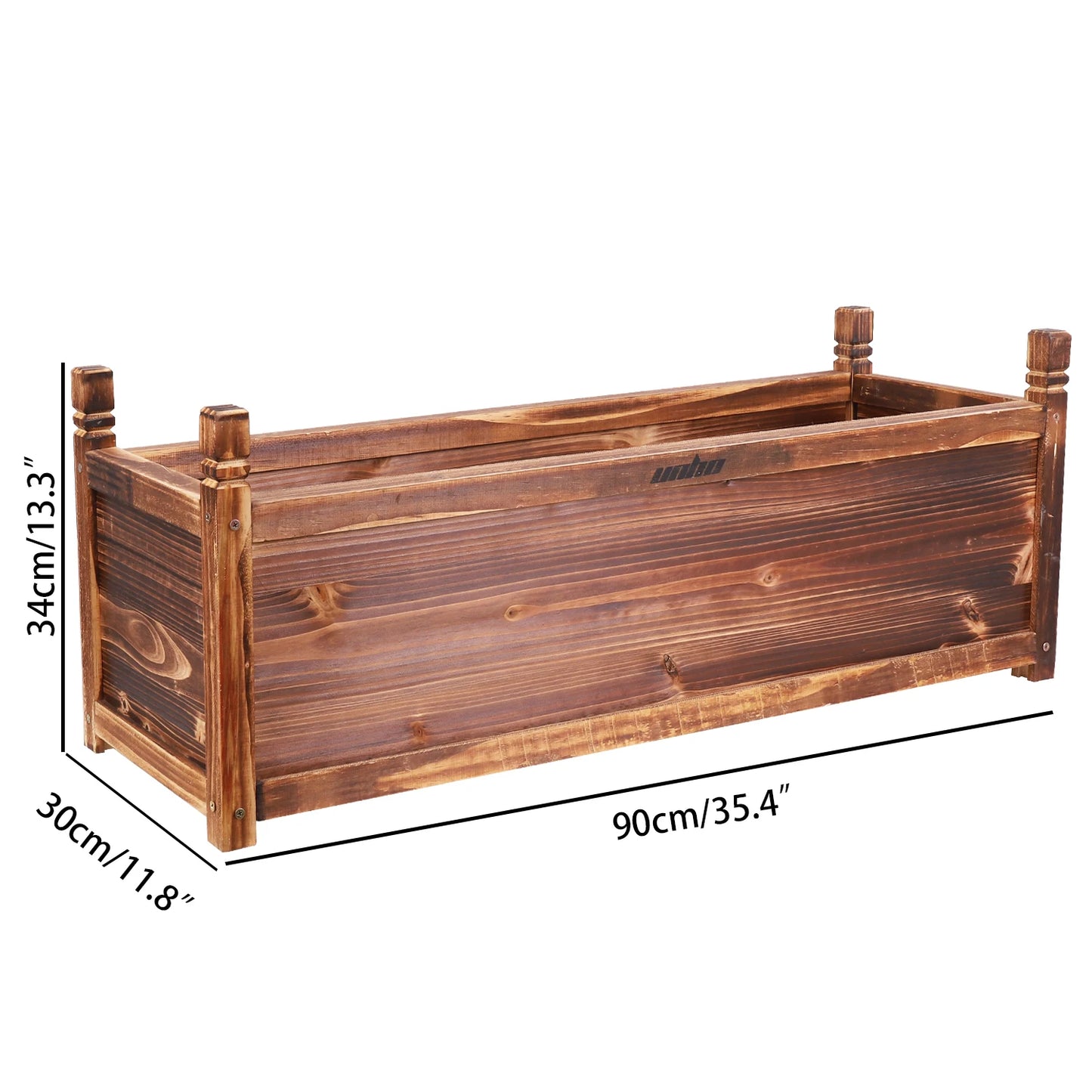 Wooden Raised Flower Bed Planter for Indoor and Outdoor Garden