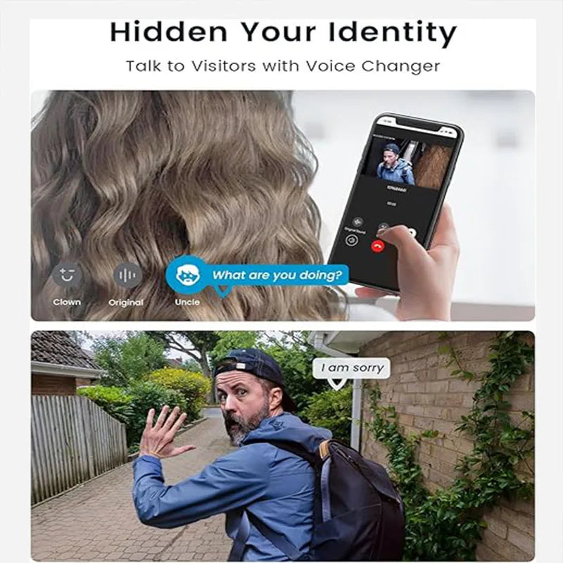 IeGeek 2K Wireless Video Doorbell With AI Motion Detection