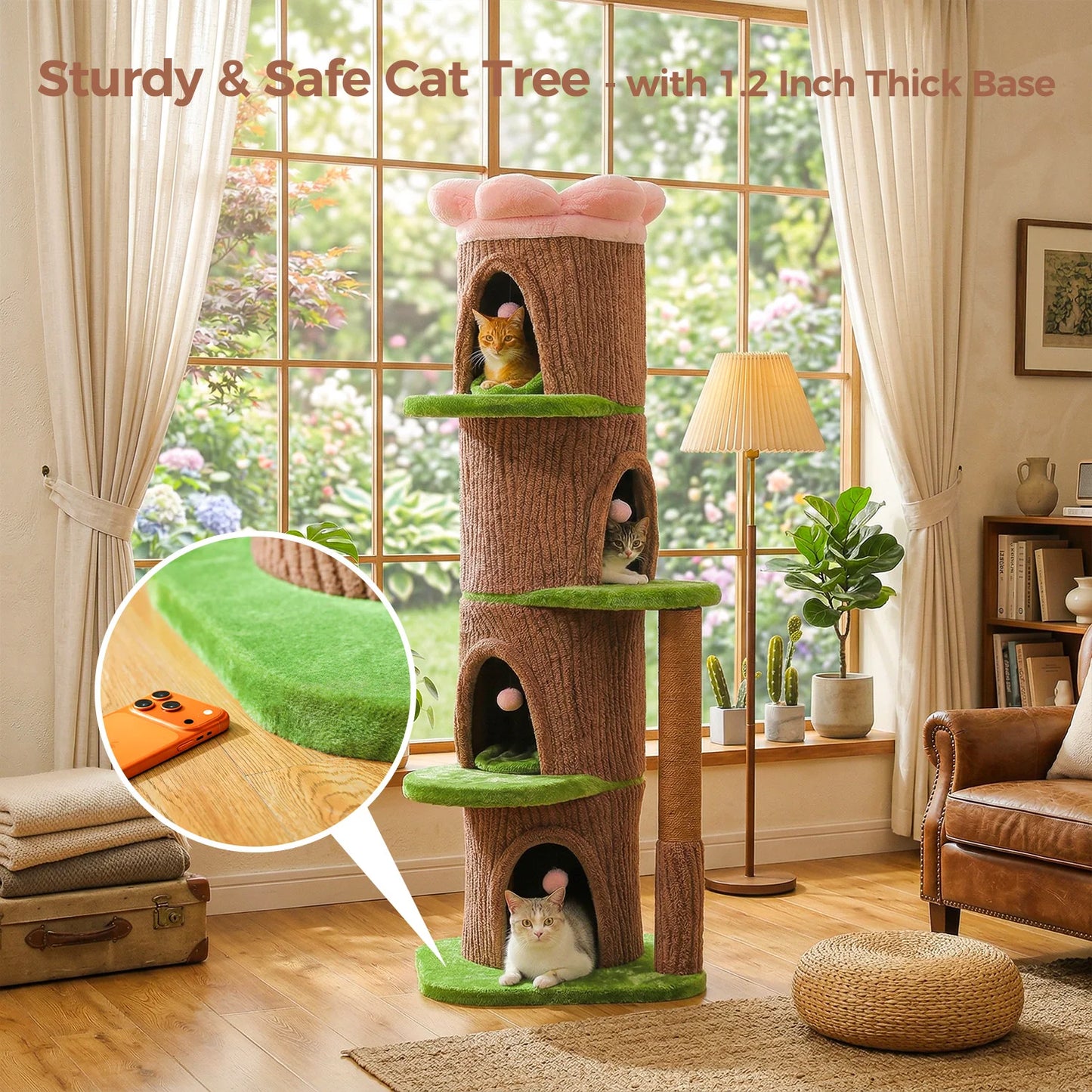 PAWZ Road Multilevel Cat Tree With Condos And Scratching Posts