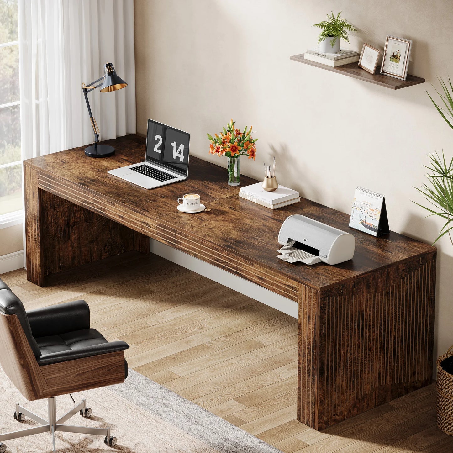 Tribesigns Long Desk For Home Office Writing Table