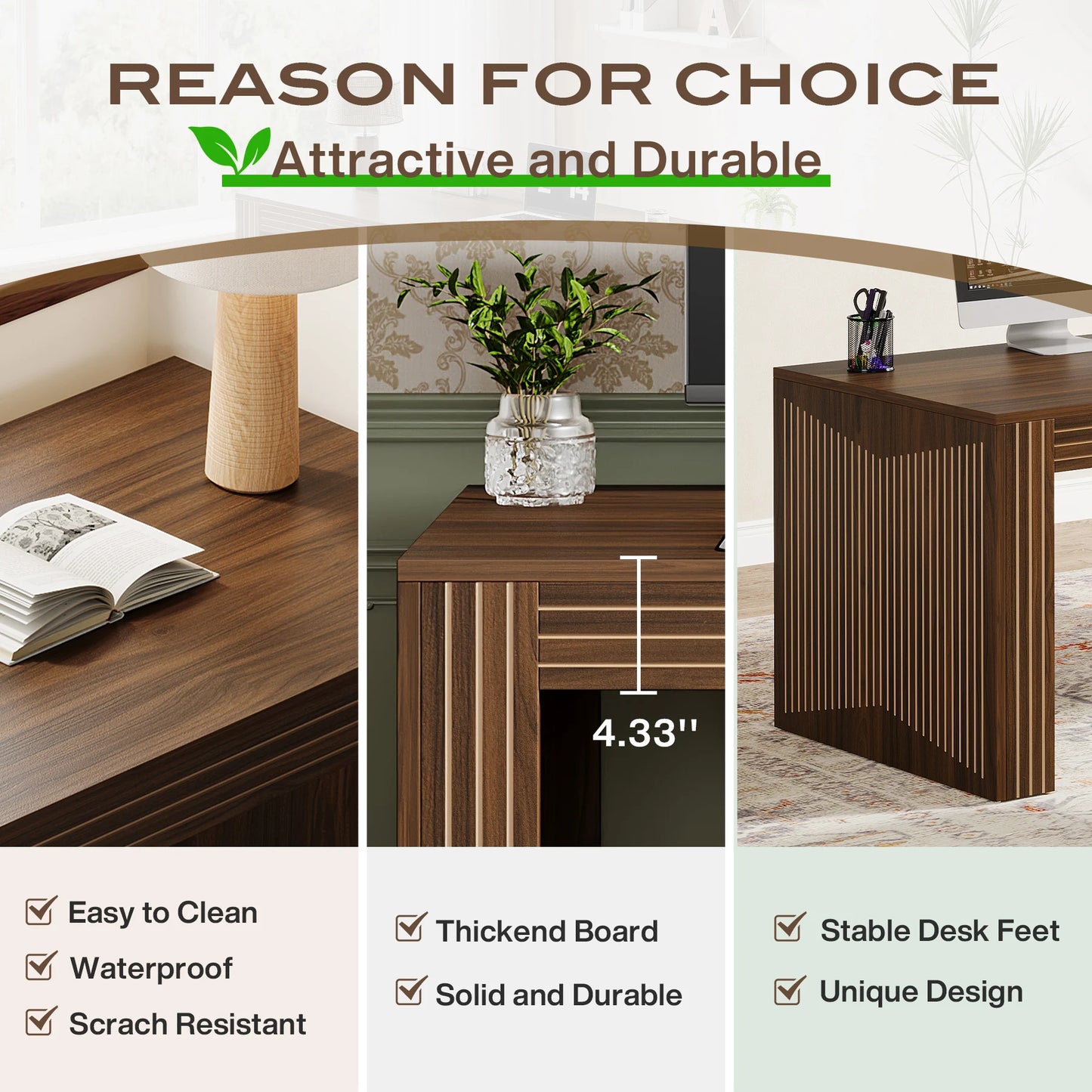 Tribesigns Long Desk For Home Office Writing Table