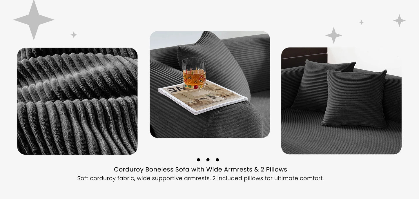 Foldable Convertible Futon Sofa Bed With L Shaped Arms