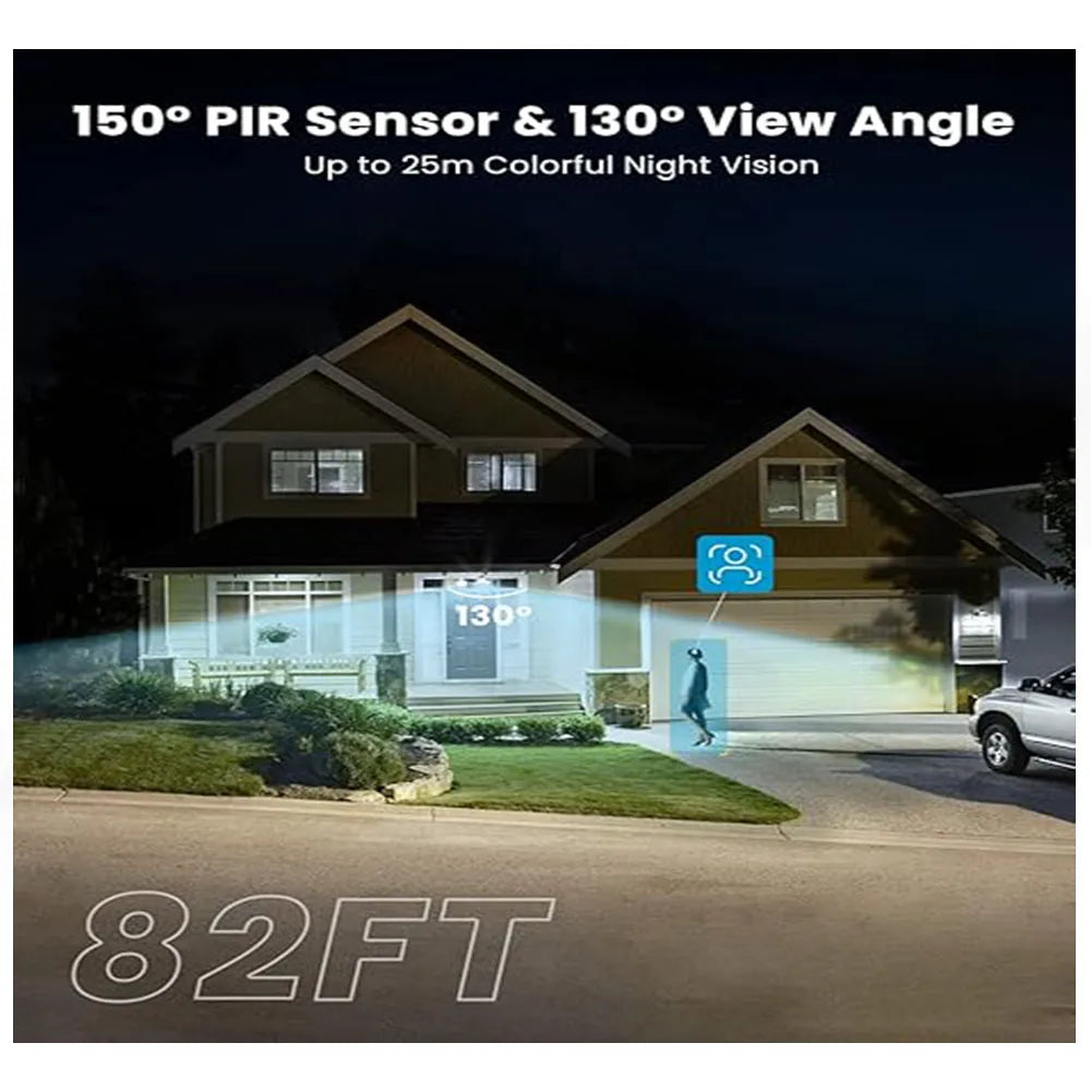 IEGEEK 2K Wired Floodlight Security Camera With Motion Sensor