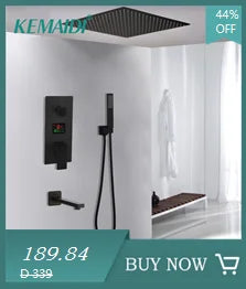 KEMAIDI Rectangular Marble Ceramic Vessel Sink With Faucet Set