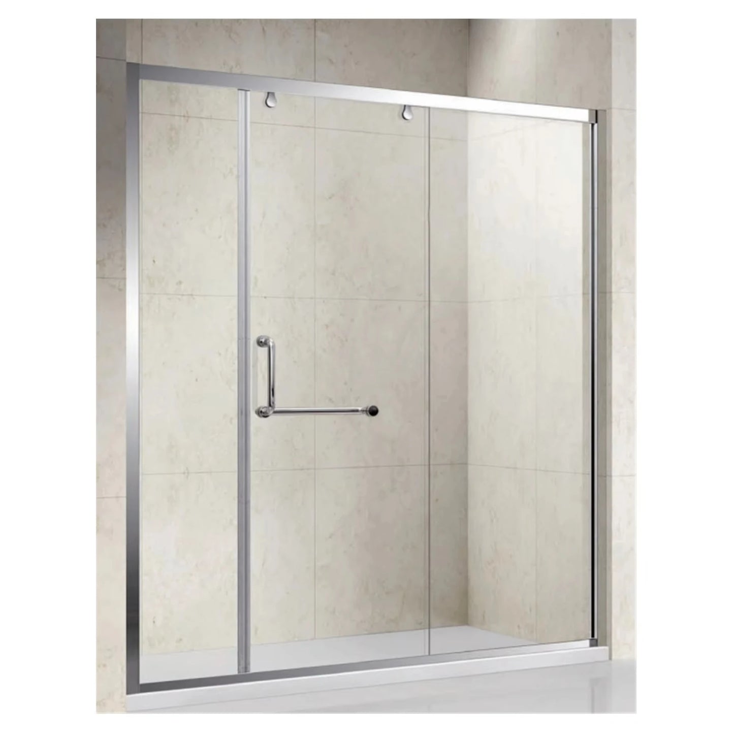 Tempered Glass Shower Door With Frame For Bathroom Renovation