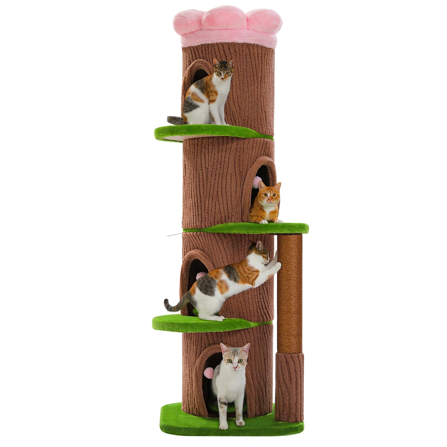 PAWZ Road Multilevel Cat Tree With Condos And Scratching Posts