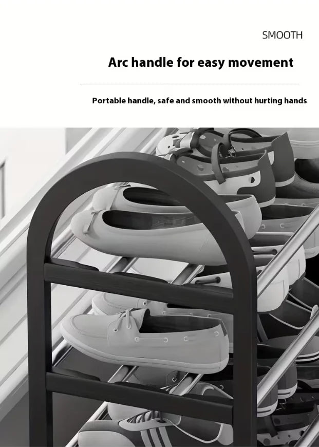 Multi Layer Stackable Shoe Rack for Free Standing Storage