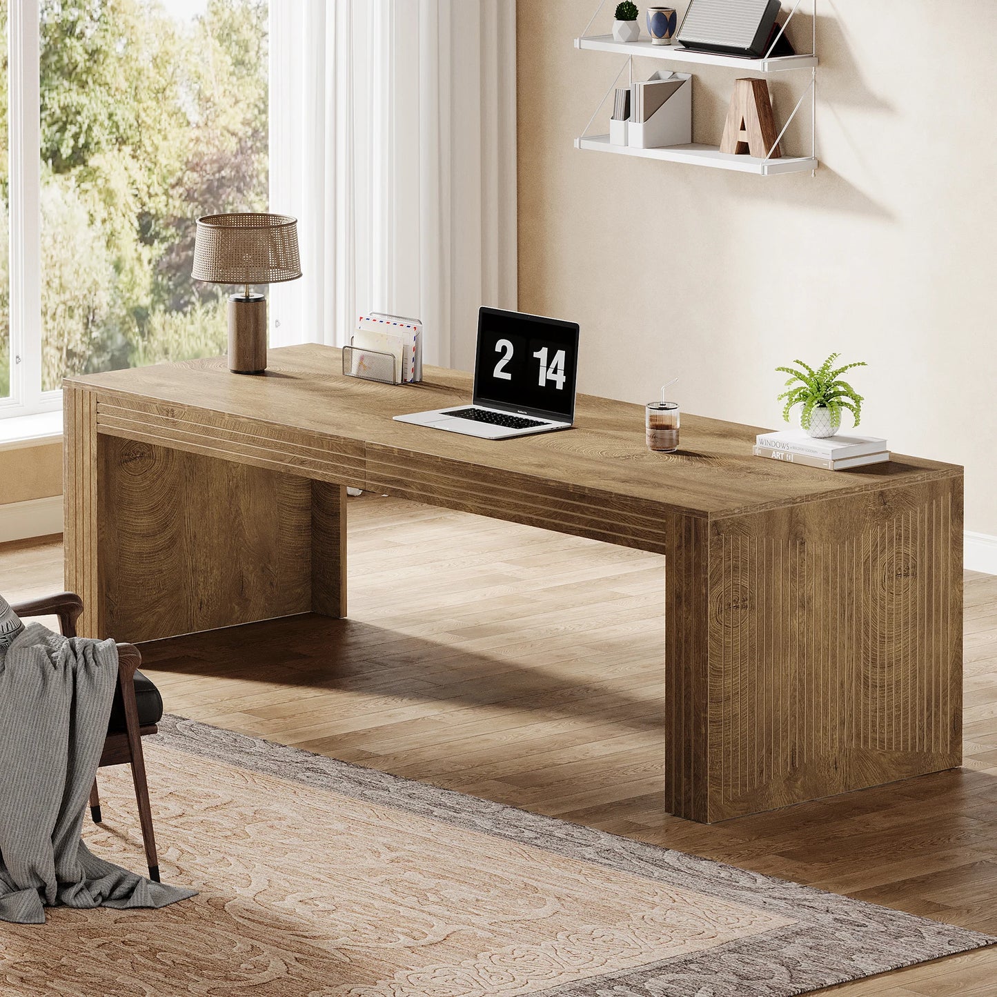 Tribesigns Long Desk For Home Office Writing Table