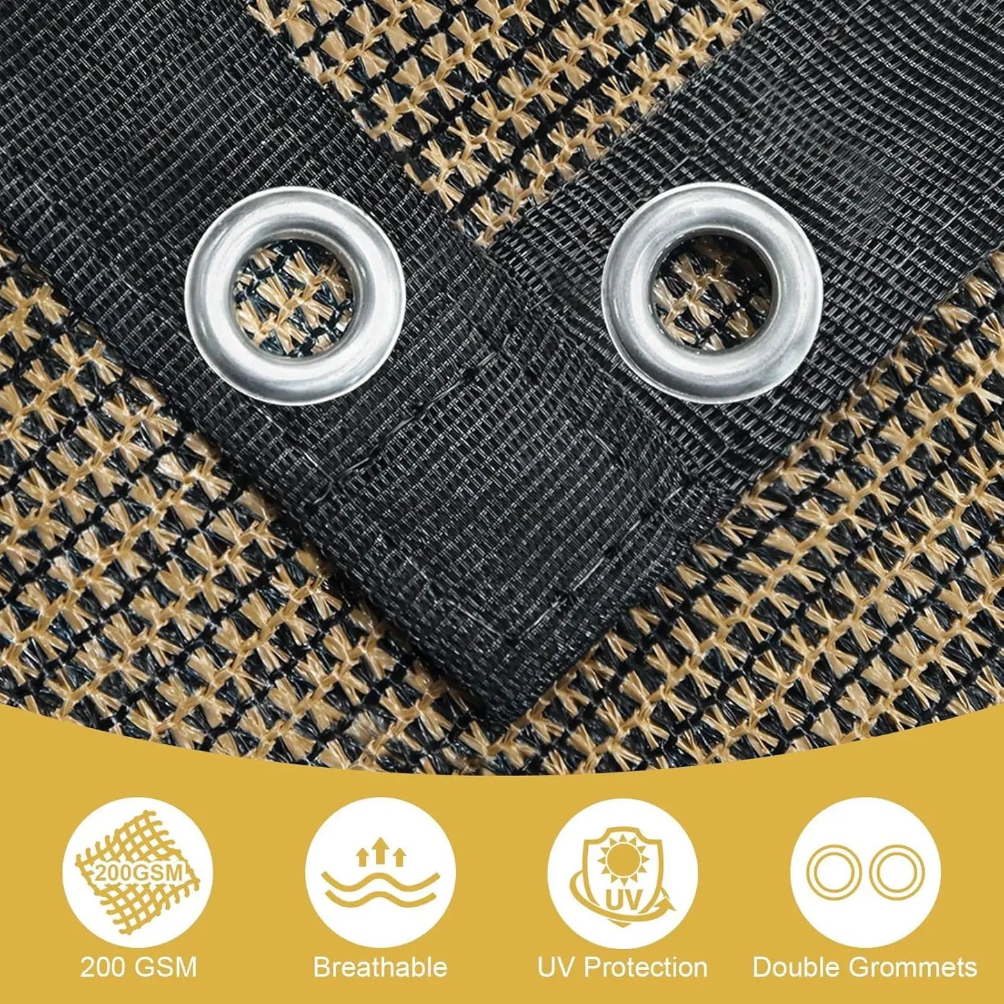 Ninety Percent Shade Cloth With Grommets For Pergola
