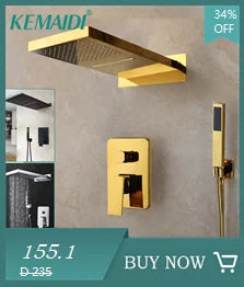 KEMAIDI Rectangular Marble Ceramic Vessel Sink With Faucet Set