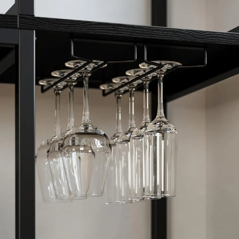 IRONCK Kitchen Bakers Rack With Storage Cabinets And Power Outlet
