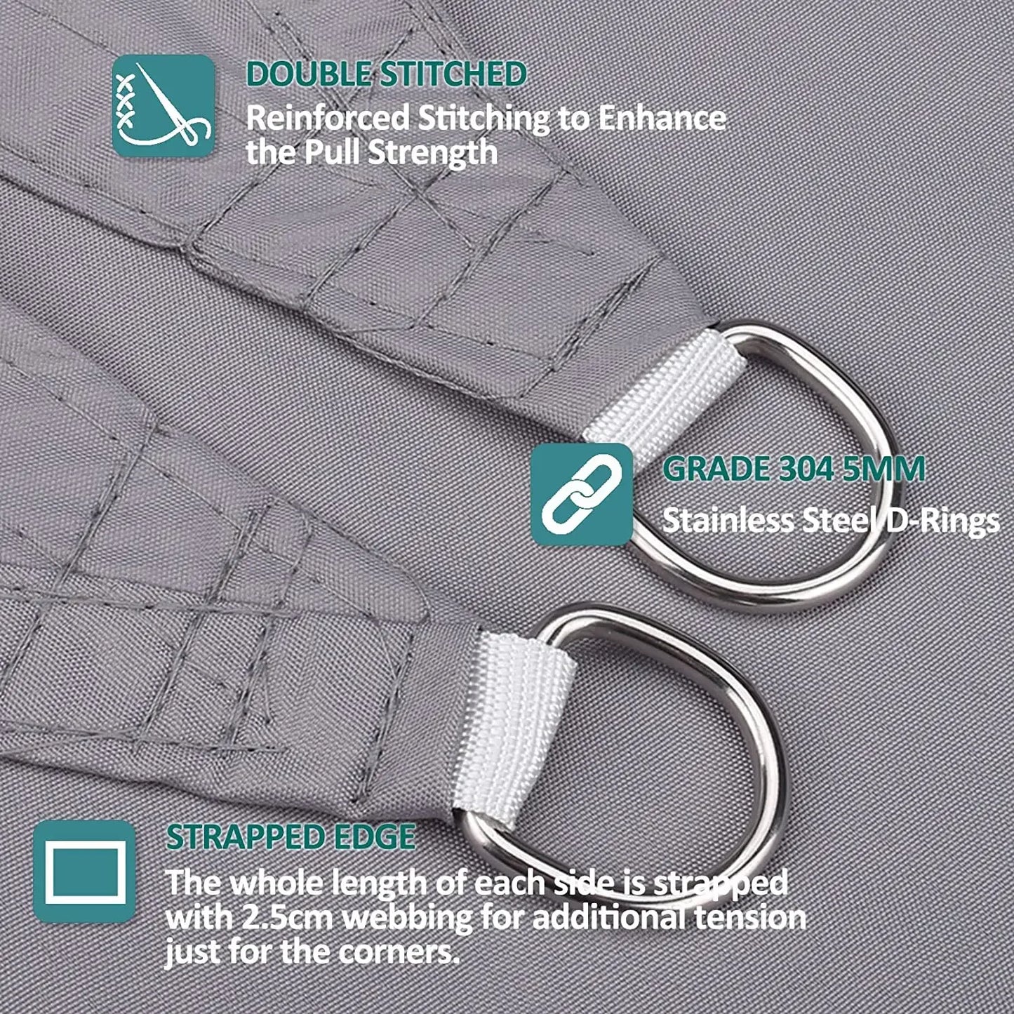 Waterproof Shade Sail For Outdoor Patio And Garden UV Protection
