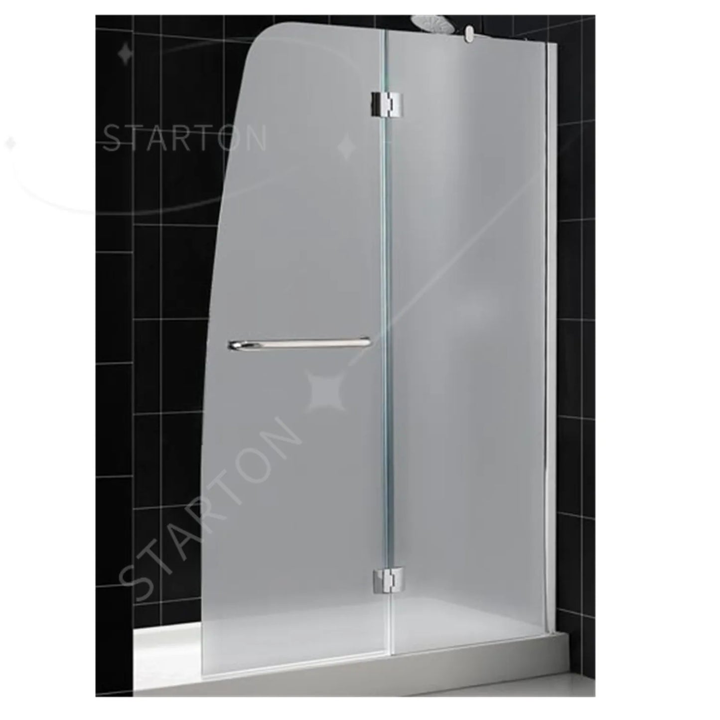 Tempered Glass Shower Door With Frame For Bathroom Renovation
