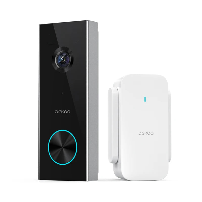 Dekco 3MP WiFi Doorbell Battery Intercom 2-Way Audio Alexa