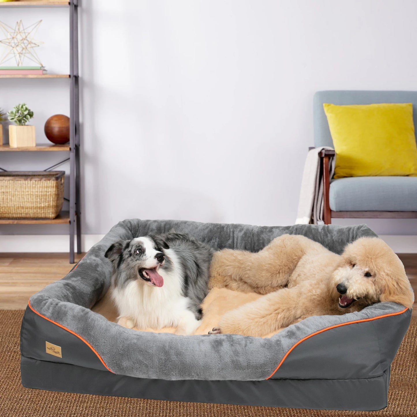 BINGOPAW Anti Allergy Waterproof Dog Bed With Removable Washable Cover