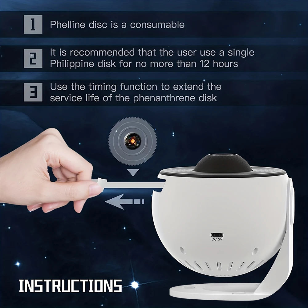 Mexllex 13 In 1 Galaxy Ultral Star Projector Led Night Light With 13 Discs