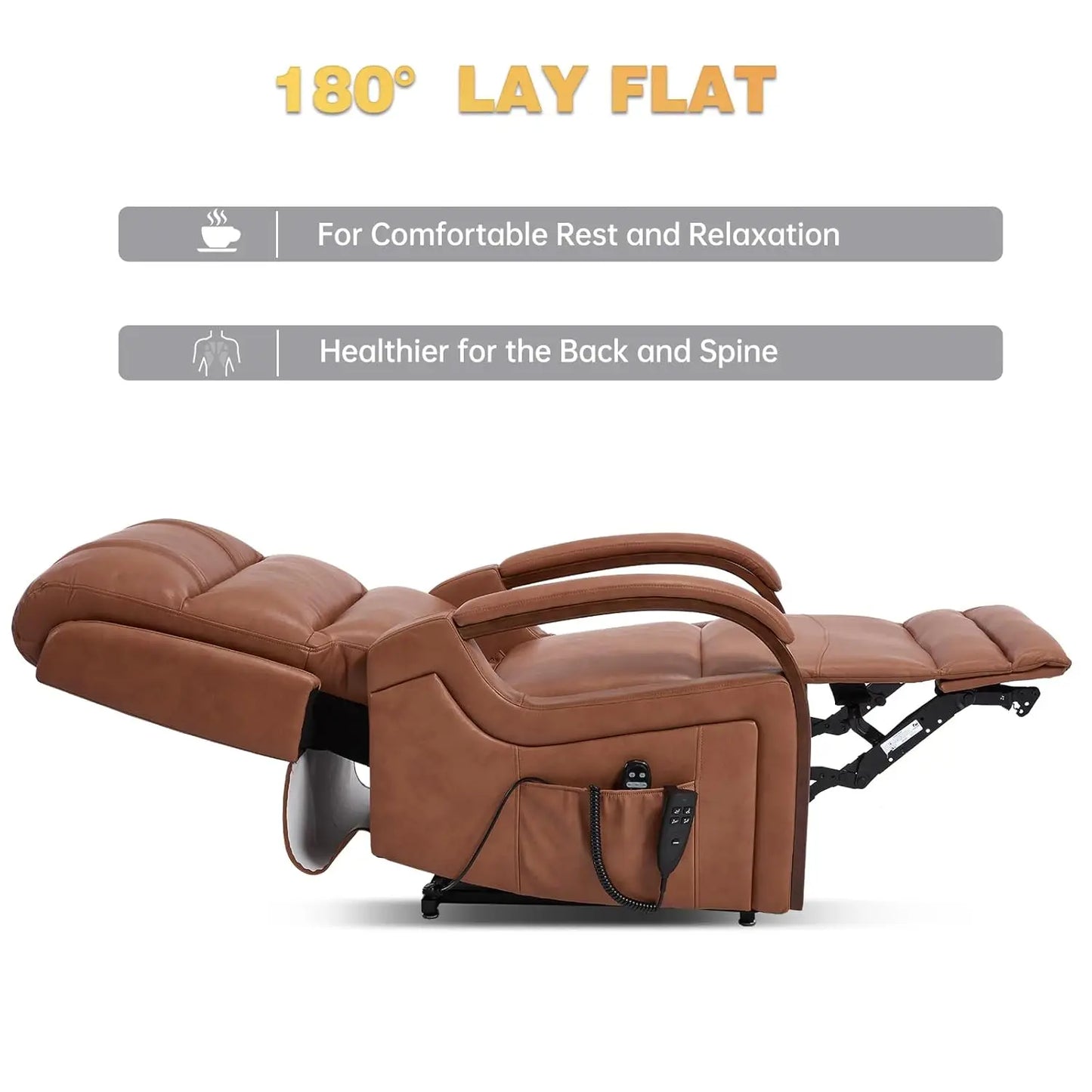 Dual Motor Power Lift Recliner With Massage And Heat