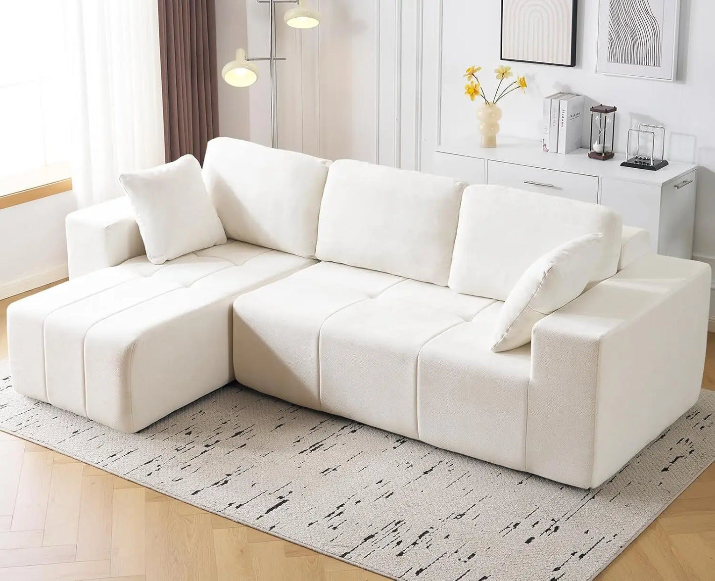Cloud Modular L Shape Sectional Sofa With Chaise Upholstered Couch