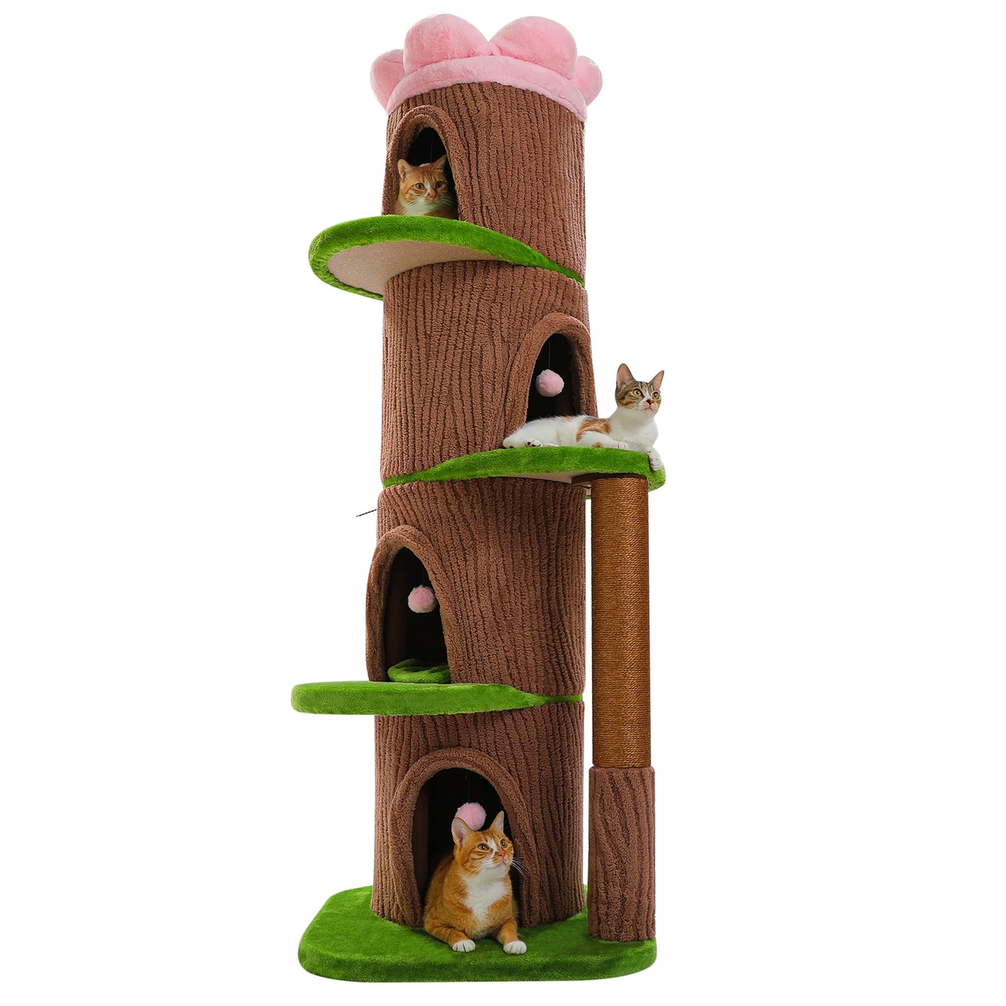 PAWZ Road Multilevel Cat Tree With Condos And Scratching Posts