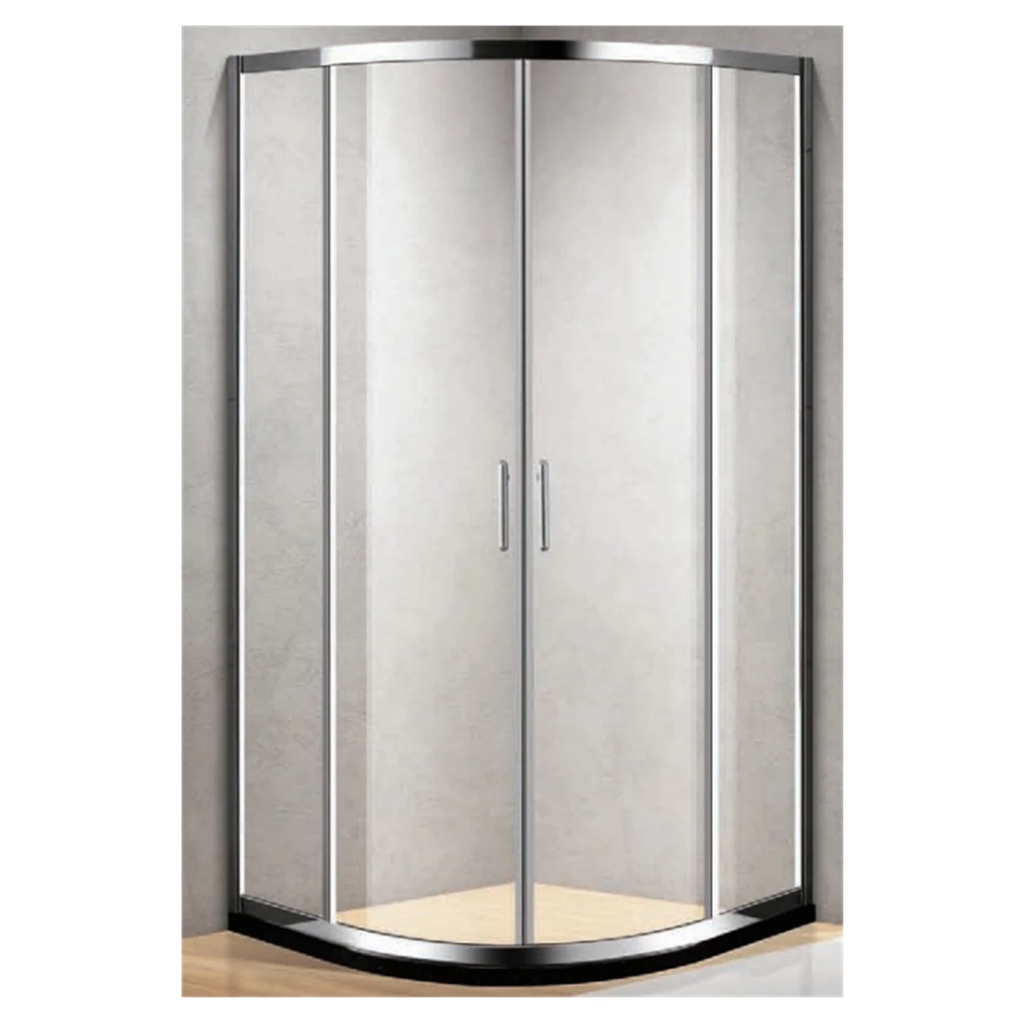 Tempered Glass Shower Door With Frame For Bathroom Renovation