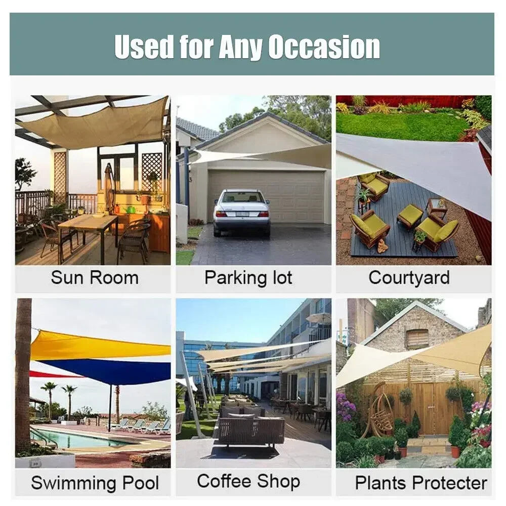 Waterproof Shade Sail For Outdoor Patio And Garden UV Protection