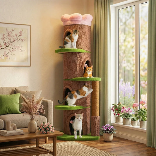 PAWZ Road Multilevel Cat Tree With Condos And Scratching Posts