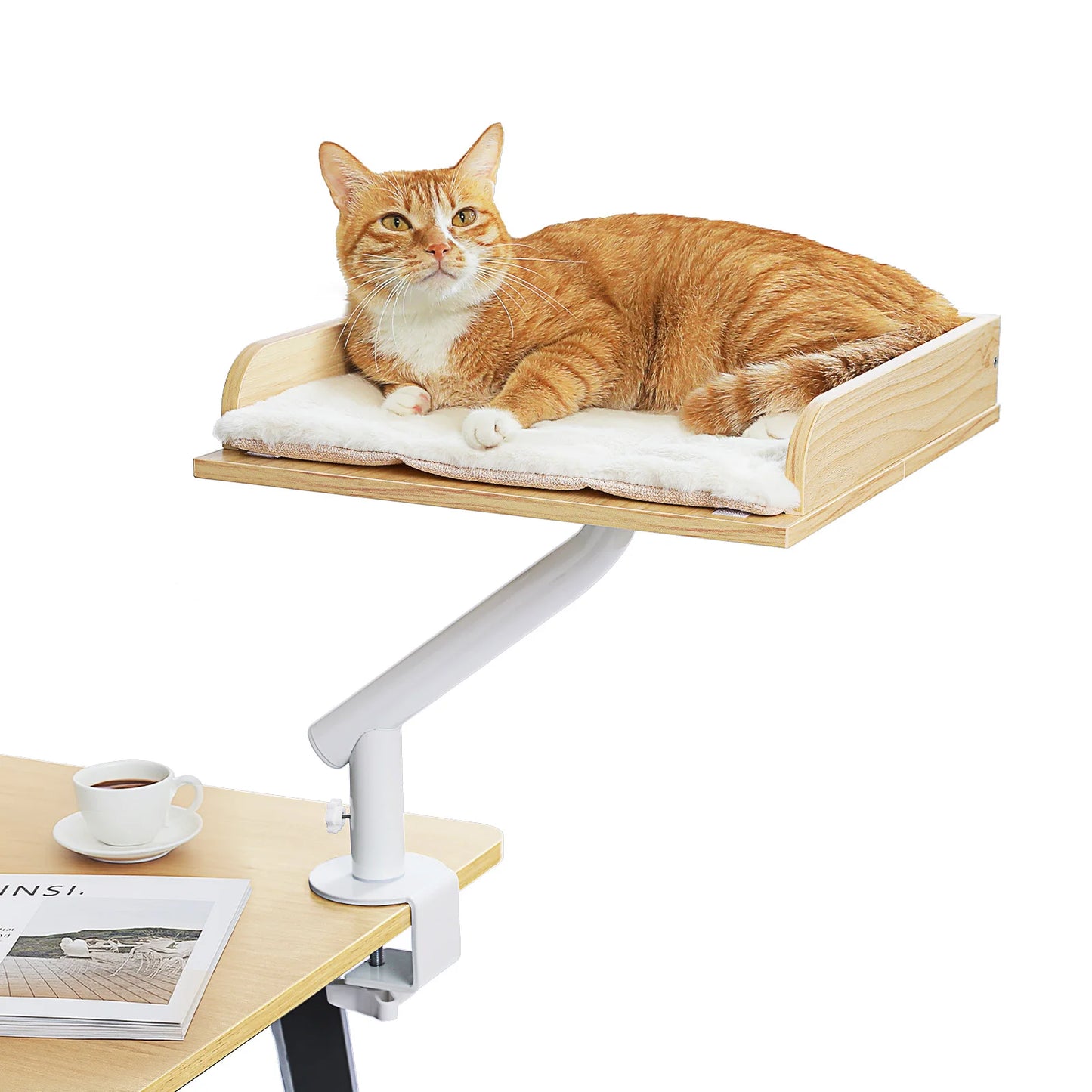 PAWZ Road Cat Desk Bed 360 Degree Rotatable Stand For Indoor Cats