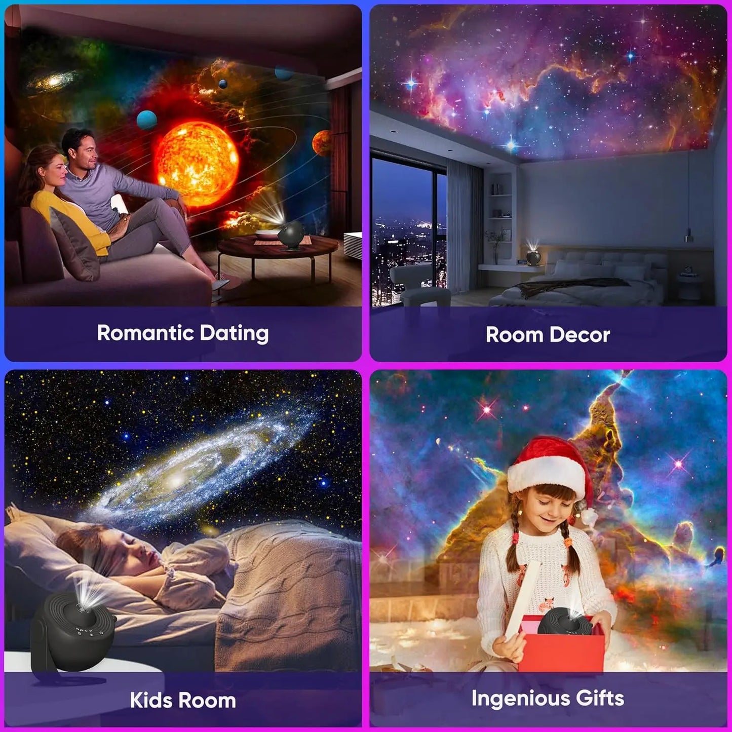 Mexllex 13 In 1 Galaxy Ultral Star Projector Led Night Light With 13 Discs
