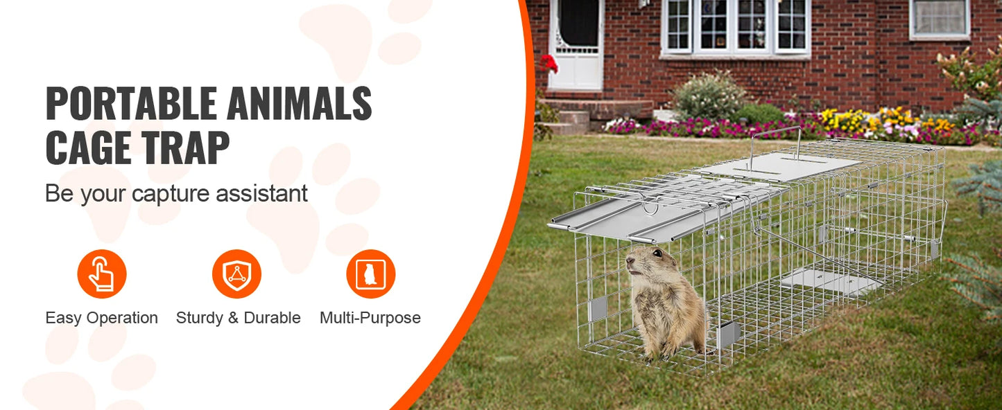 SucceBuy Humane Live Animal Cage Trap For Rodents And Cats