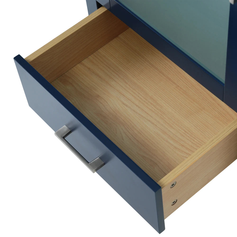LWO Bathroom Vanity With Ceramic Sink And Ample Storage