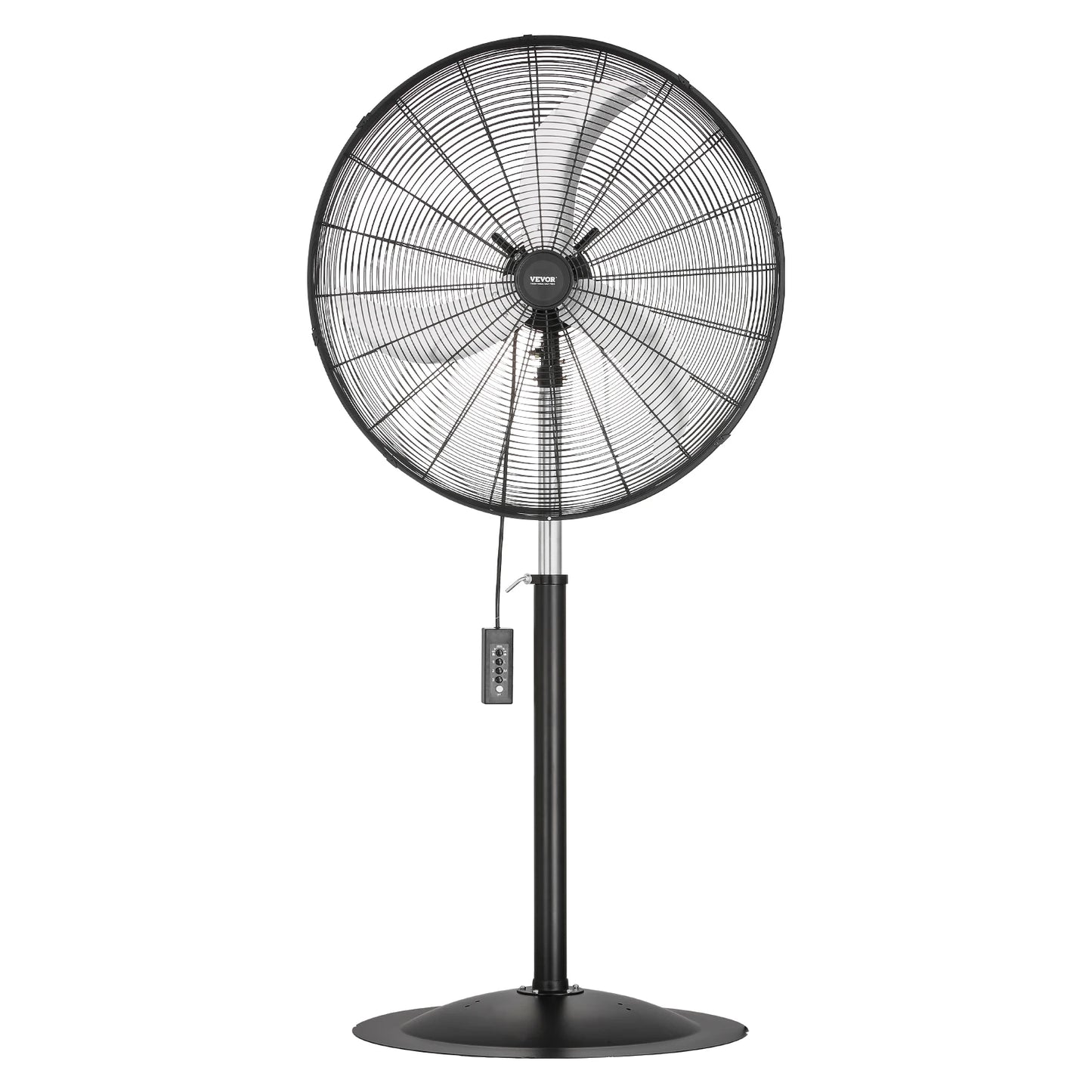 VEVOR Industrial Pedestal Fan 85-Degree Oscillating 3-Speed