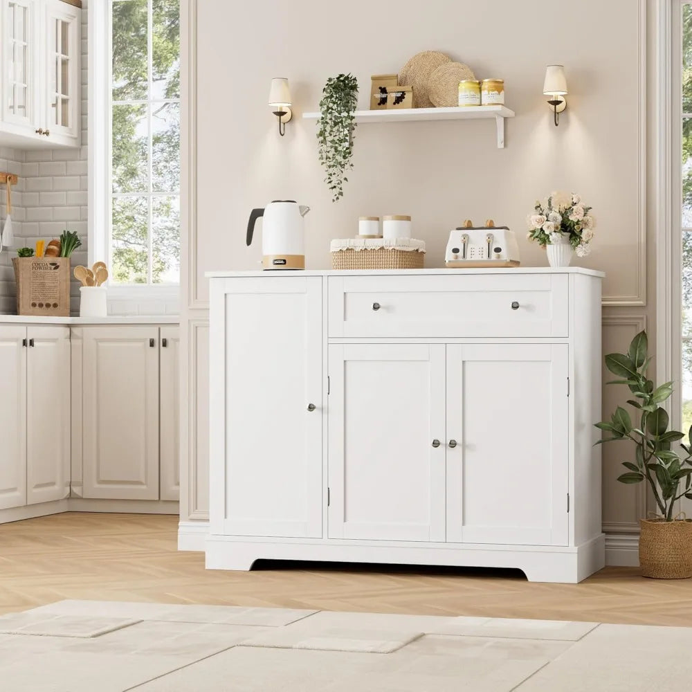 Buffet Cabinet With Storage Modern Sideboard Wood