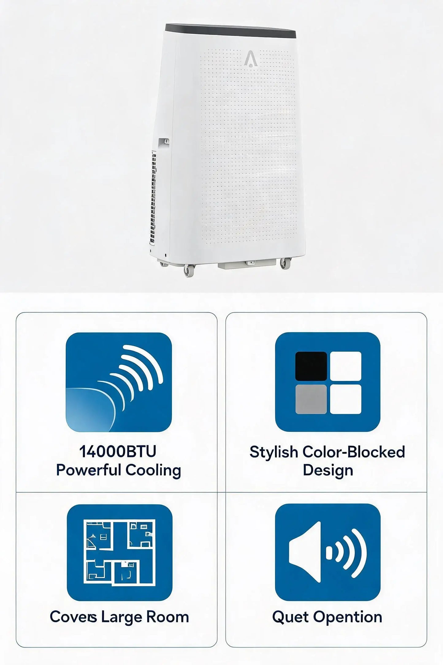 Acekool 14000 BTU Portable 3 In 1 Air Conditioner Efficient