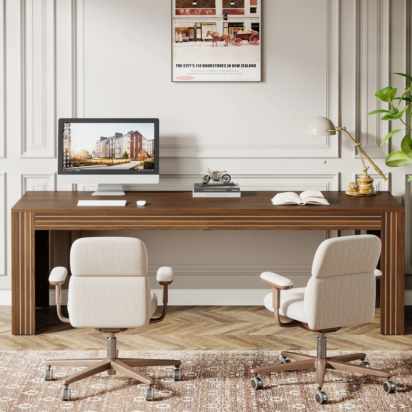 Tribesigns Long Desk For Home Office Writing Table