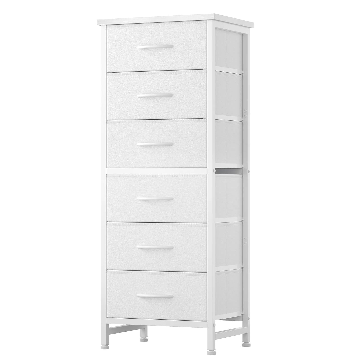 JHK Fabric Drawer Dresser With Metal Frame