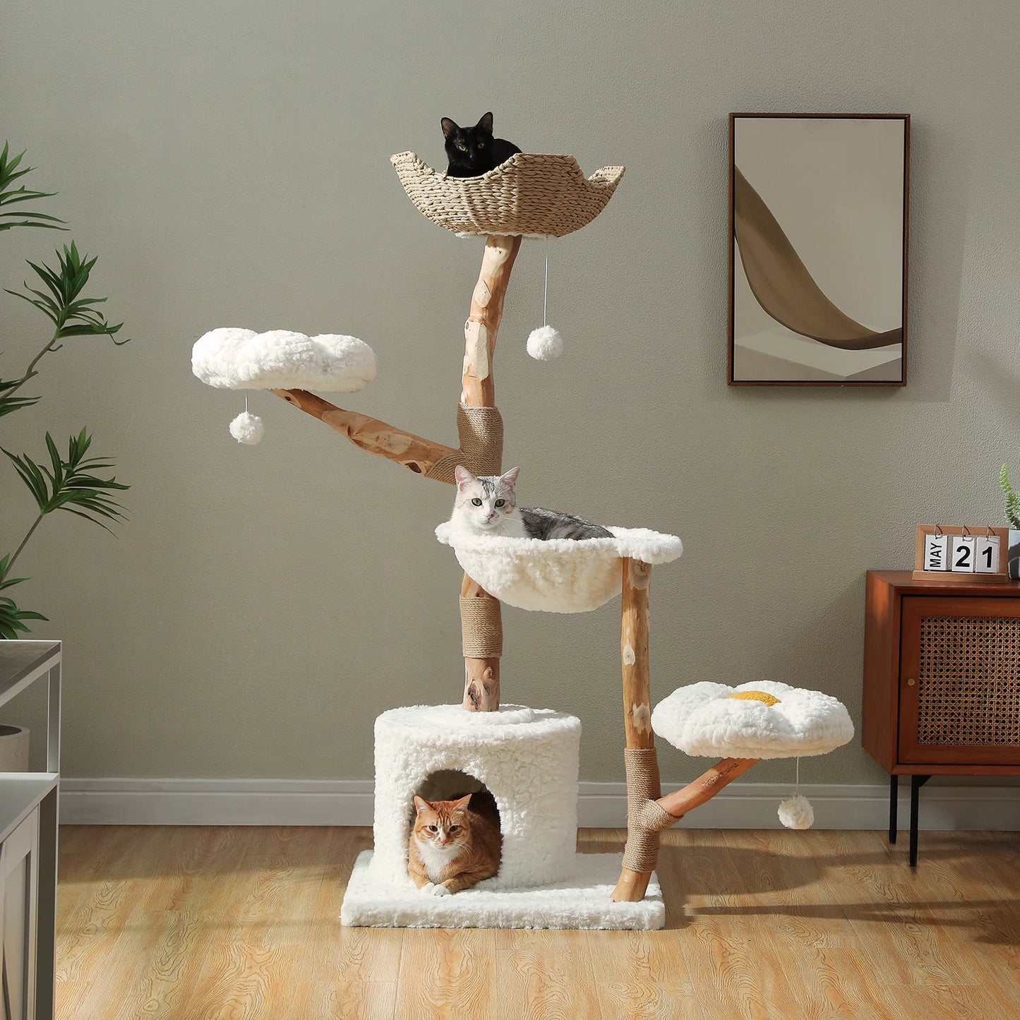 PAWZ Road Large Cat Tree Tower with Sisal Scratching Post