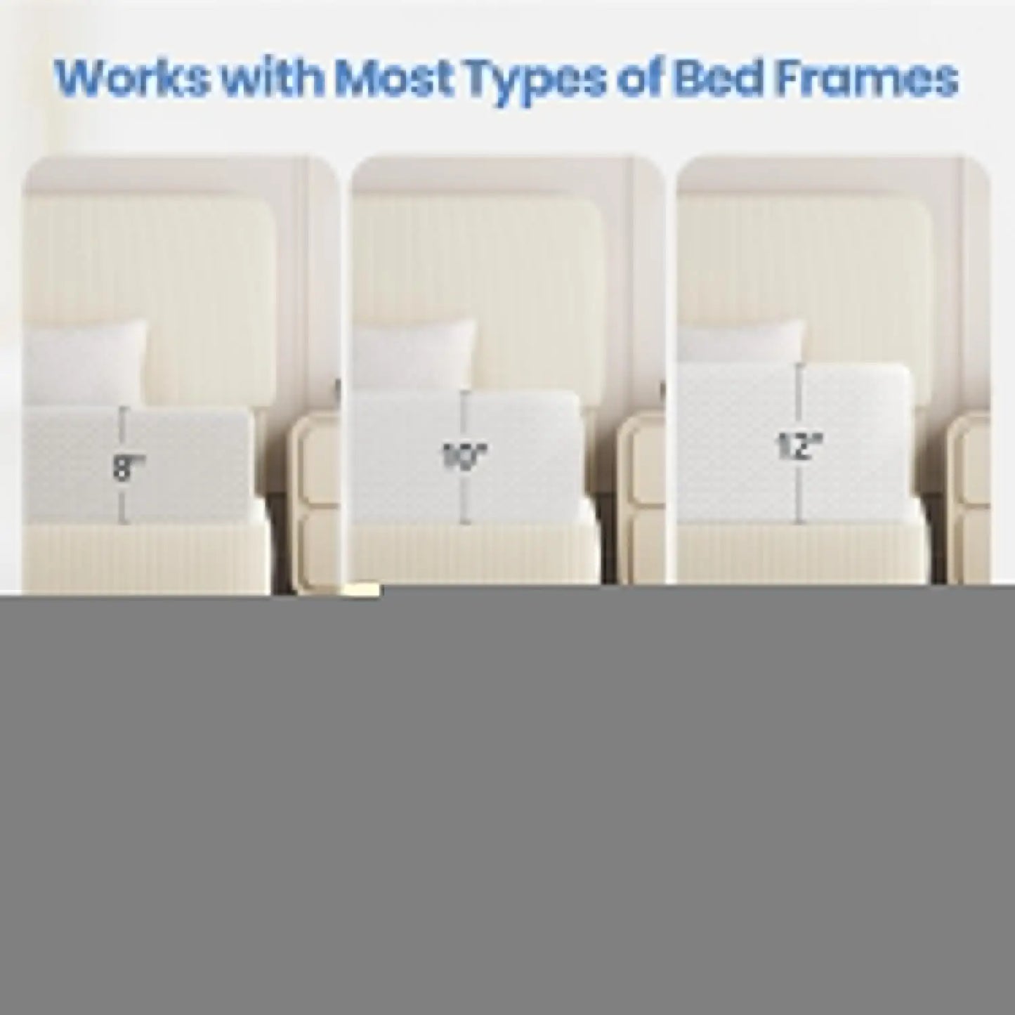 Gel Memory Foam Mattress Medium Firm CertiPUR Certified Bed In A Box