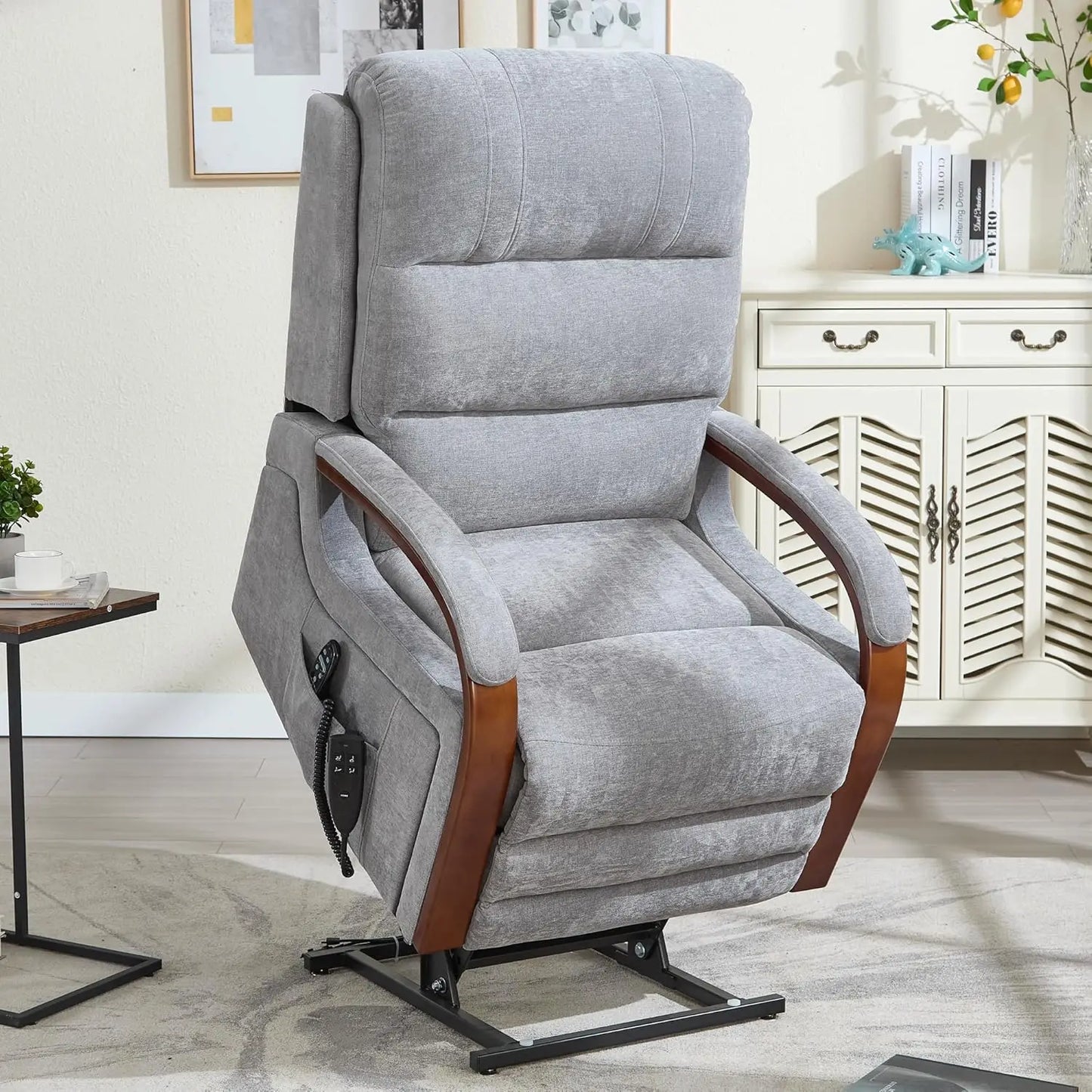 Dual Motor Power Lift Recliner With Massage And Heat