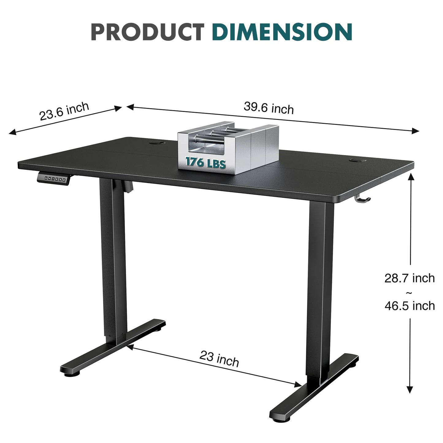 JHK Ergonomic Electric Standing Desk Height Adjustable Computer Workstation