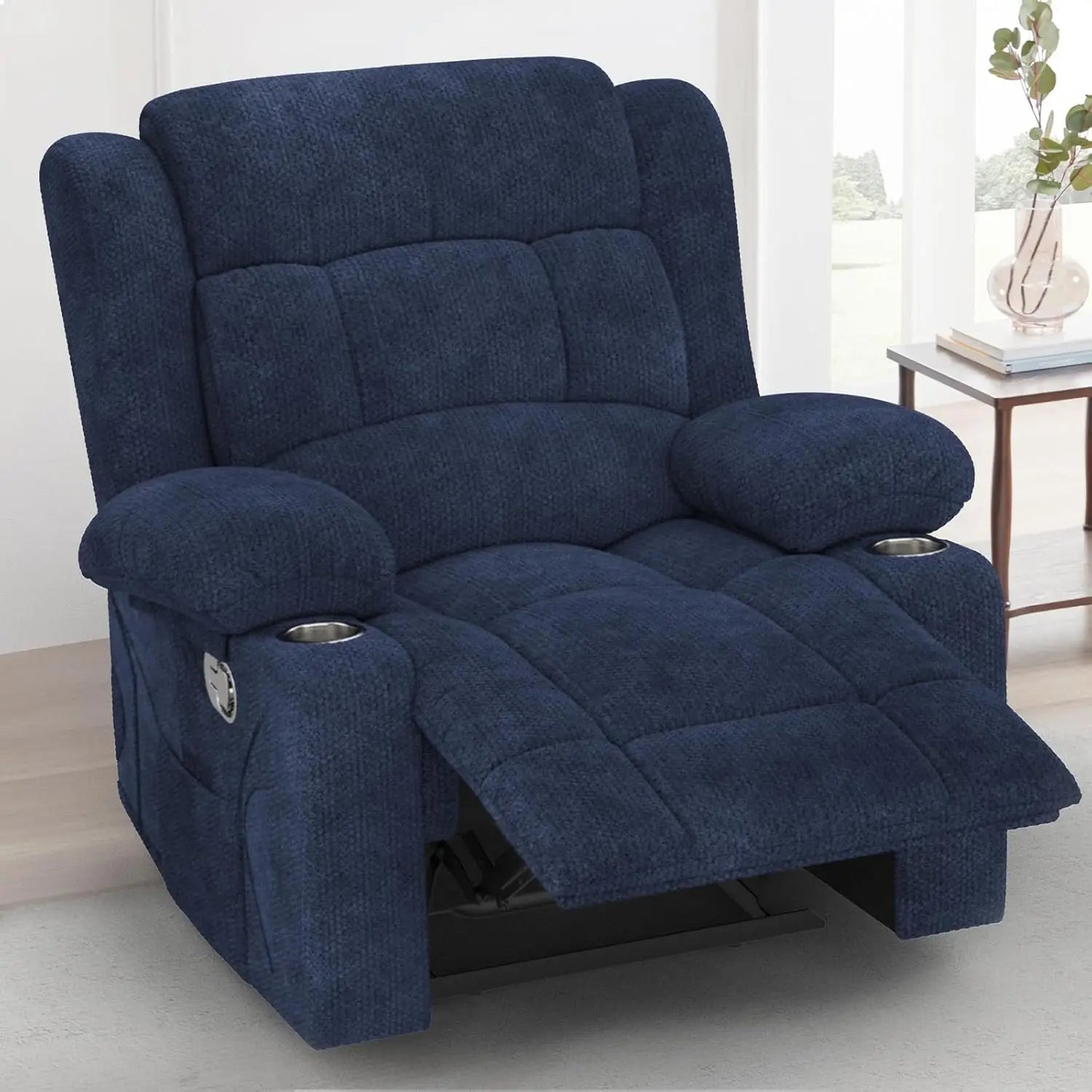 FSC Certified Heated Massage Recliner Chair 360 Swivel Ergonomic