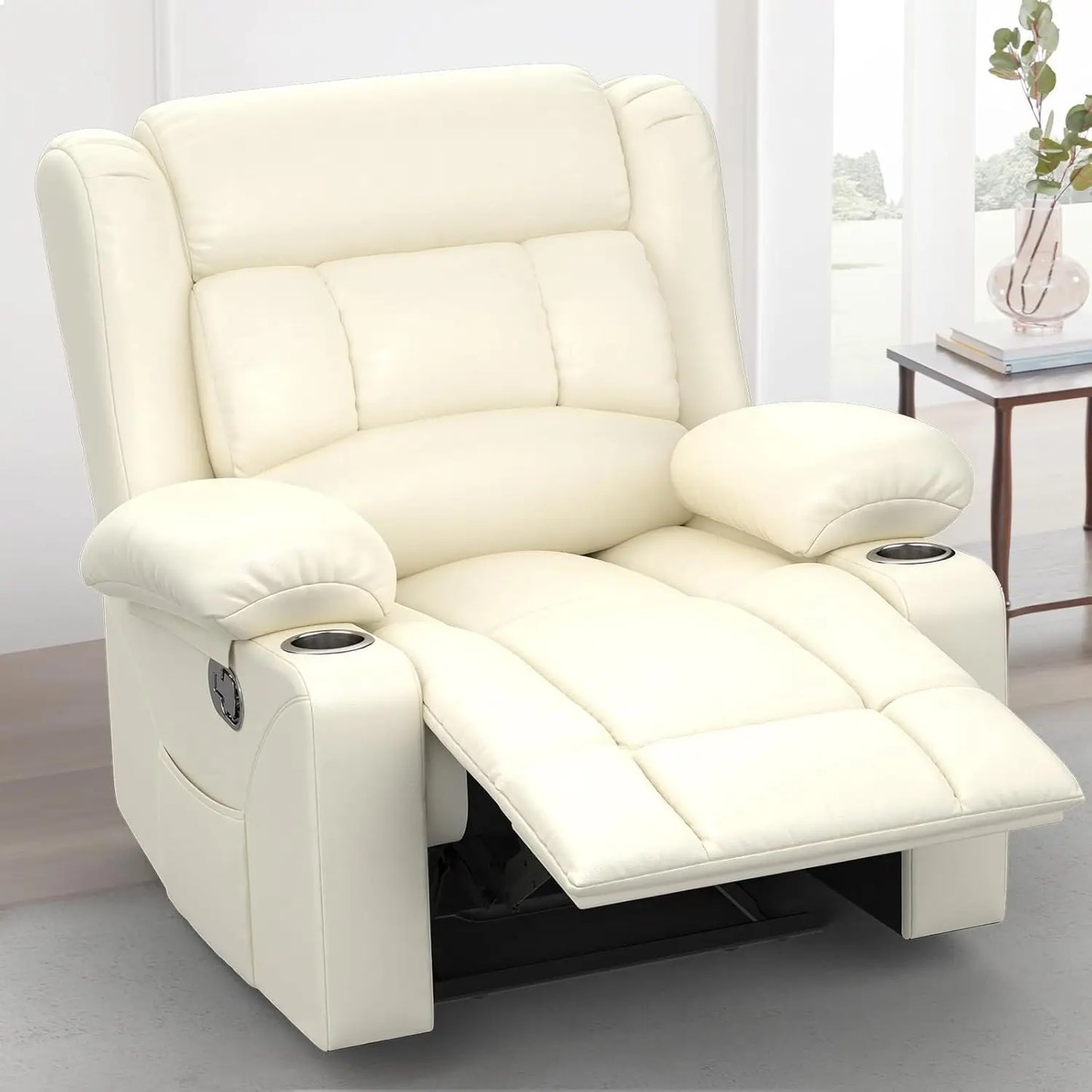 FSC Certified Heated Massage Recliner Chair 360 Swivel Ergonomic