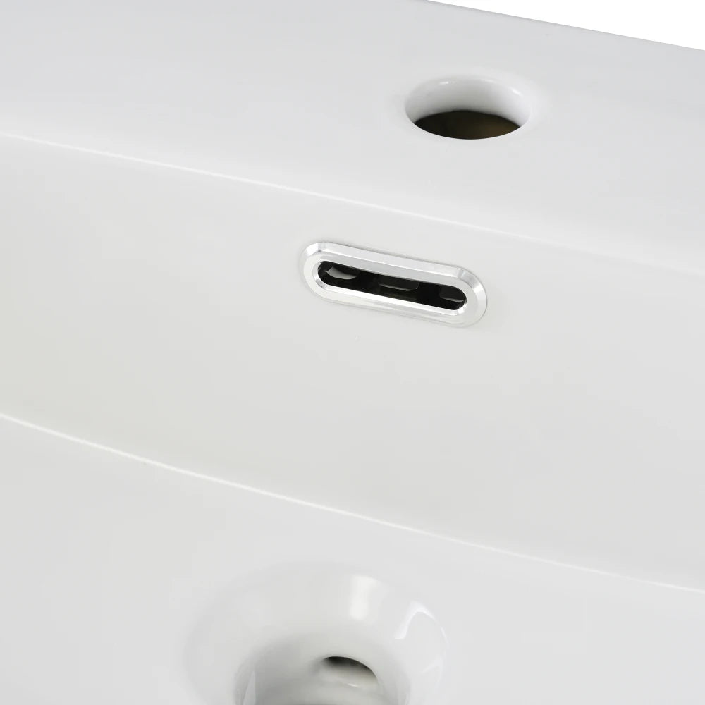 LWO Bathroom Vanity With Ceramic Sink And Ample Storage