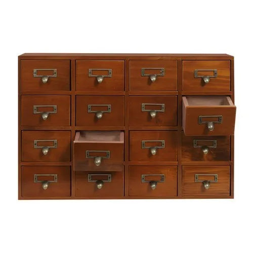 Bymaocar 64 Drawer Pine Wood Storage Cabinet For Home Office