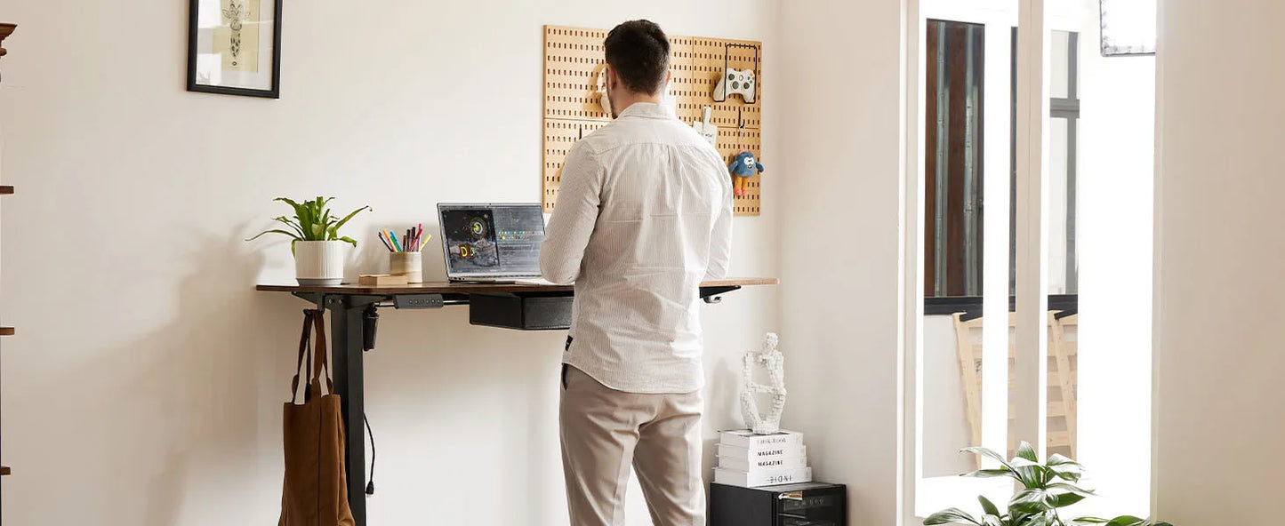 JHK Ergonomic Electric Standing Desk Height Adjustable Computer Workstation