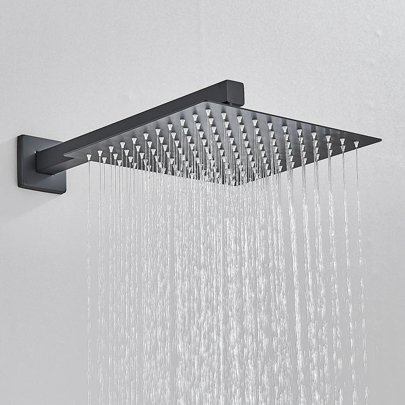 Quyanre Concealed In Wall Shower System With Rainfall Faucet